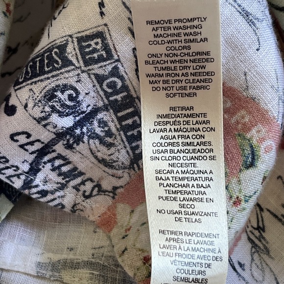 Chico's No-Iron Linen Top Womens Size 0 (US S) - Picture 10 of 10